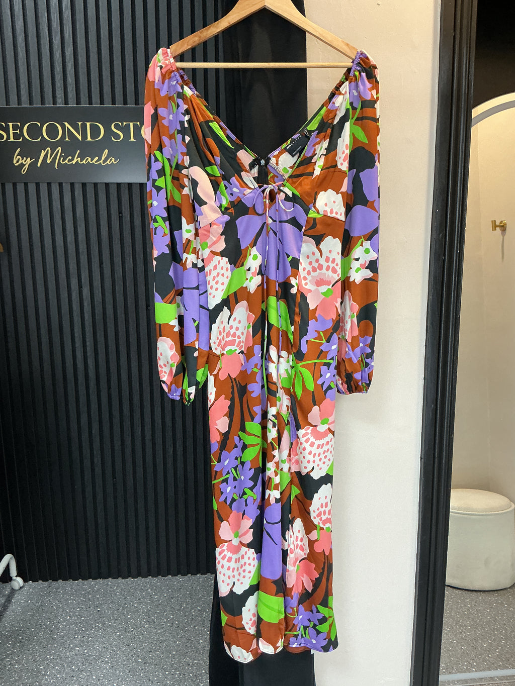 ASOS DESIGN Floral Long Sleeve Maxi Dress – Size 6 New