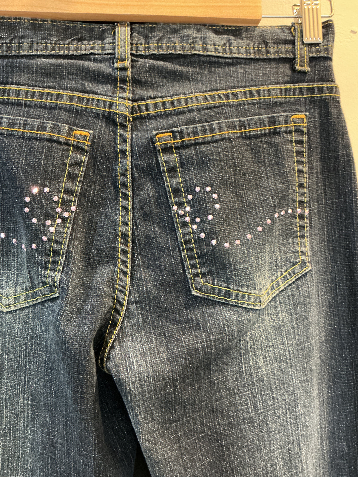 M&S Y2K Diamanté Flare Jeans – Size 8