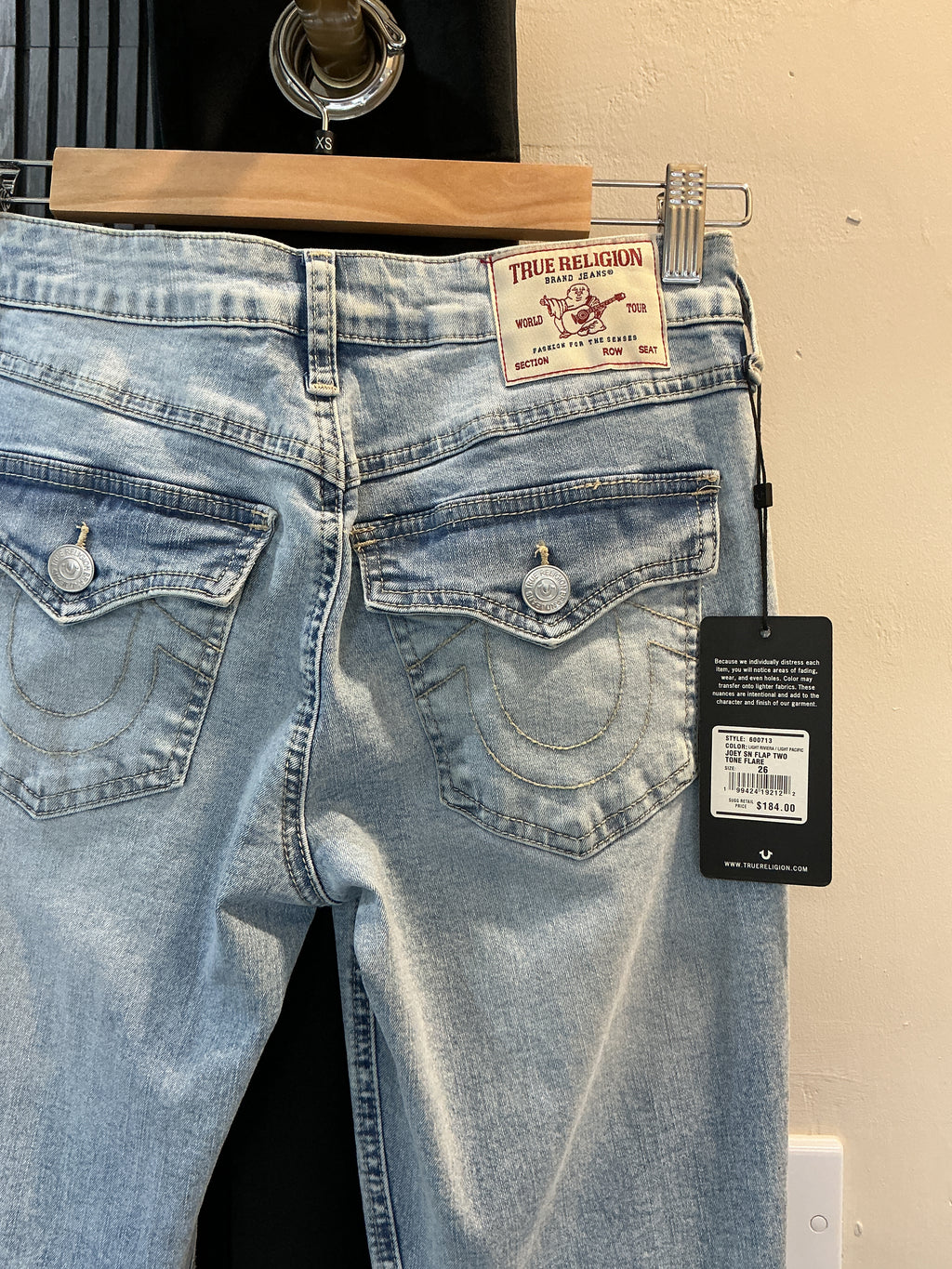 True Religion Joey Two-Tone Flare Jeans – Size 26 (8) – New