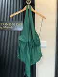 Pull&Bear Green Draped Halterneck Top – Size M New