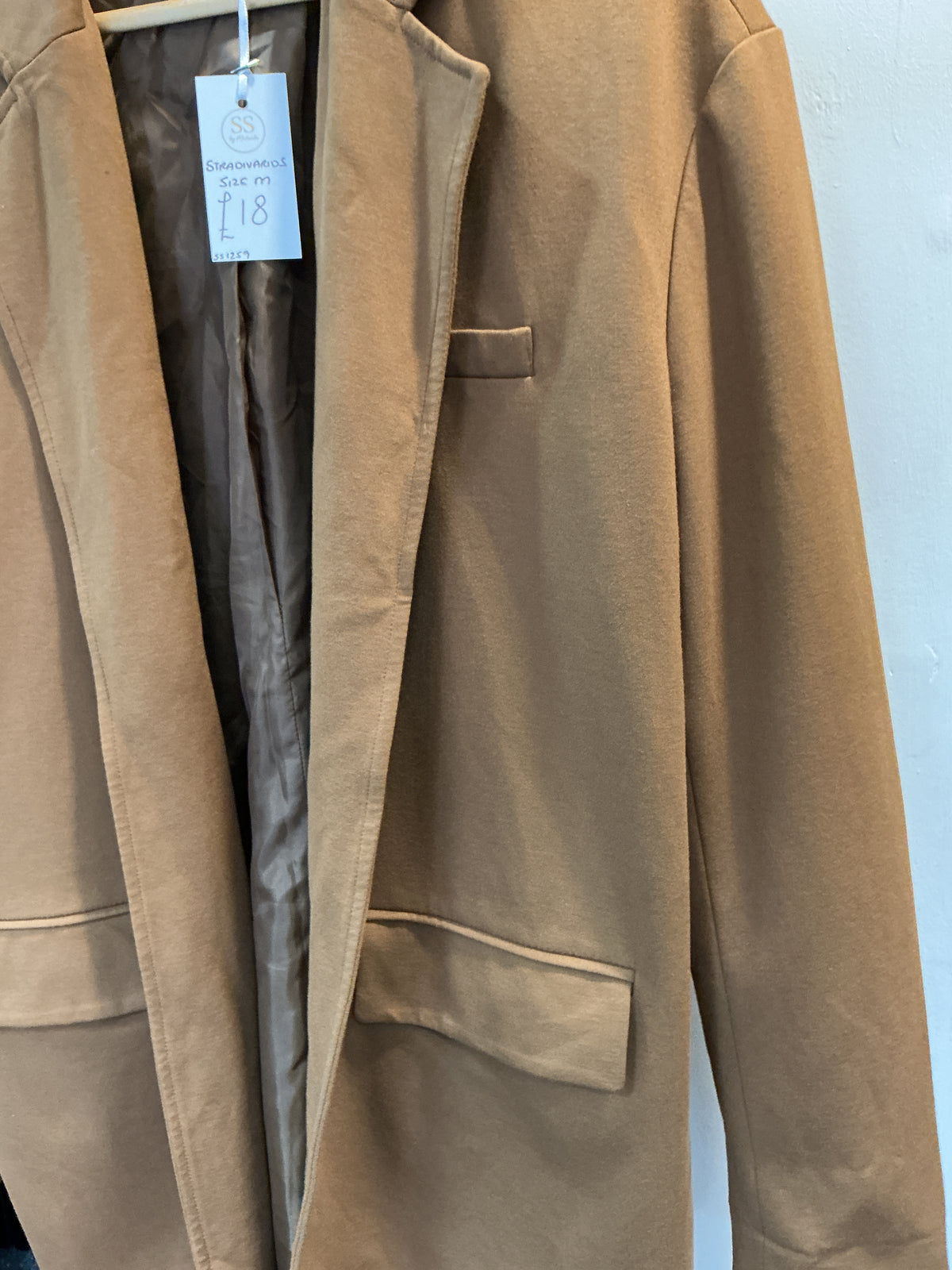 Stradivarius Camel Oversized Blazer – Size M