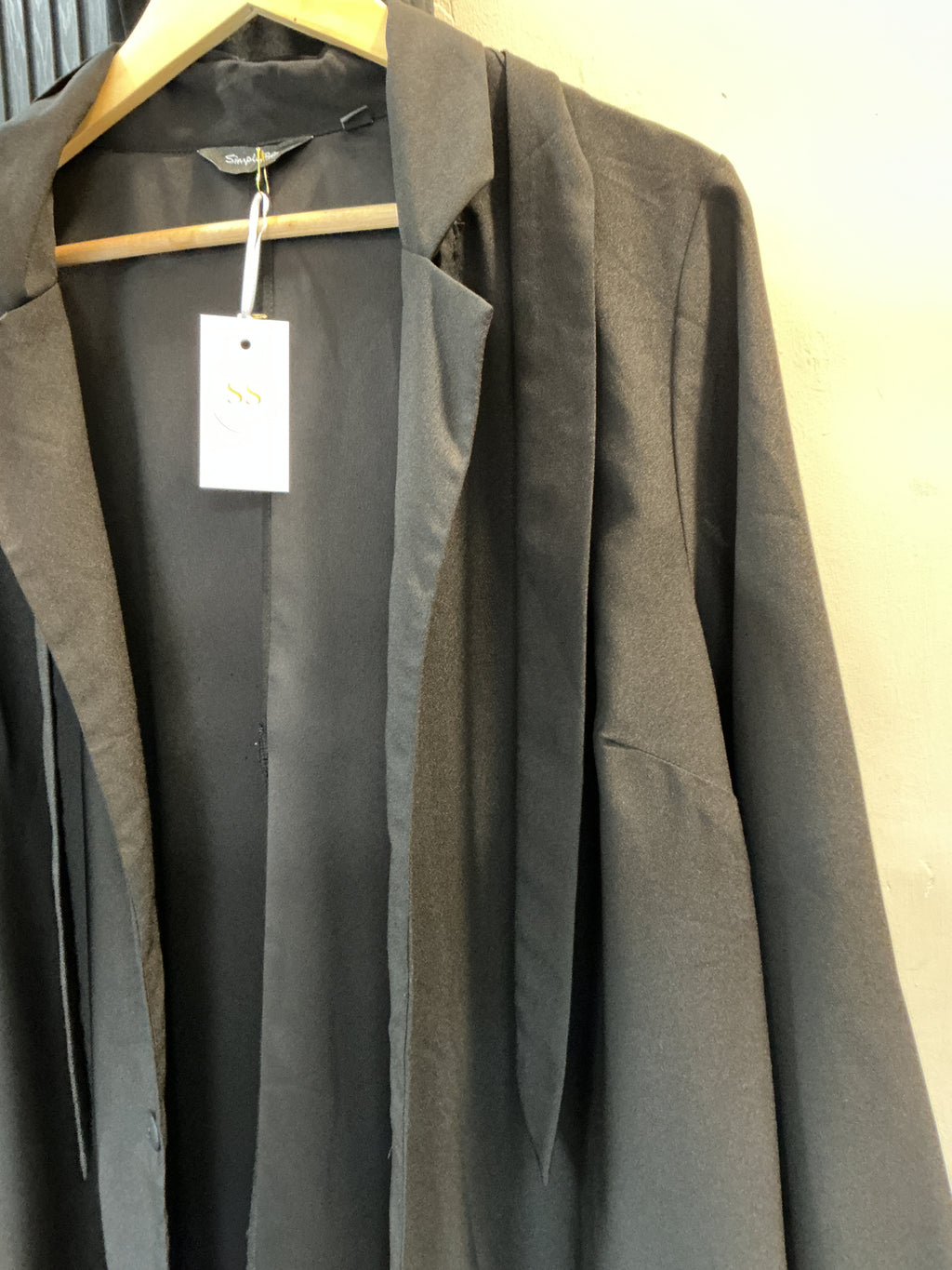Simply Be Black Longline Blazer – Size 20