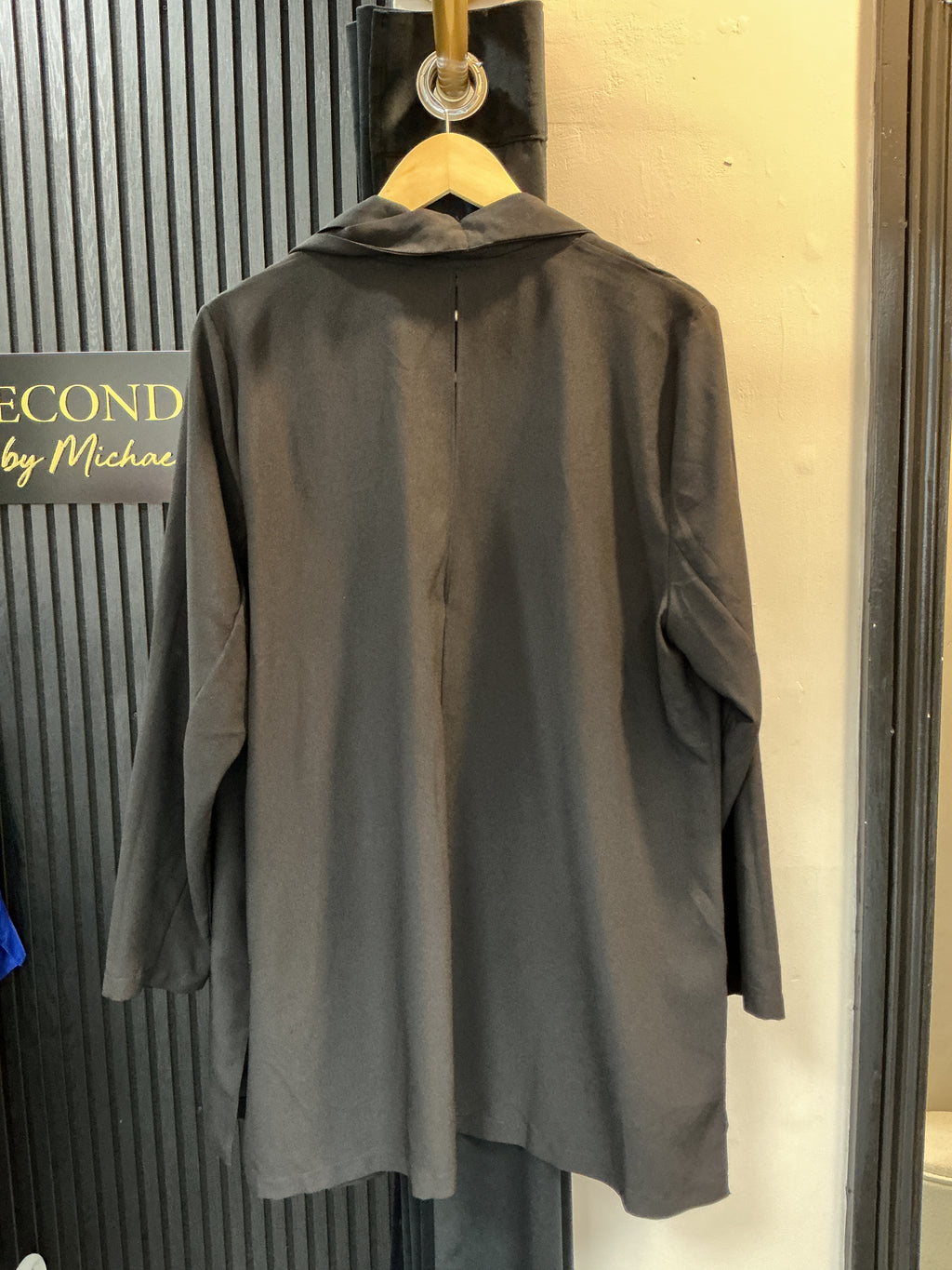 Simply Be Black Longline Blazer – Size 20