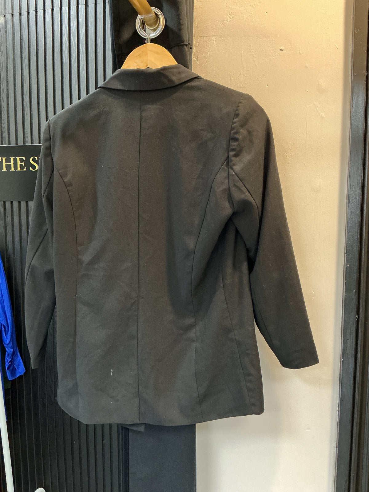 ONLY Black Open-Front Longline Blazer – Size 8