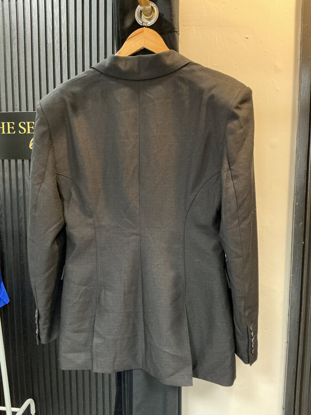 H&M Black Tailored Longline Blazer – Size 16