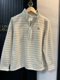 Lighthouse Beige Stripe Half Zip Sweatshirt – Size 12