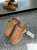 Madden Girl Tan Faux Suede Platform Clogs – Size 6 New
