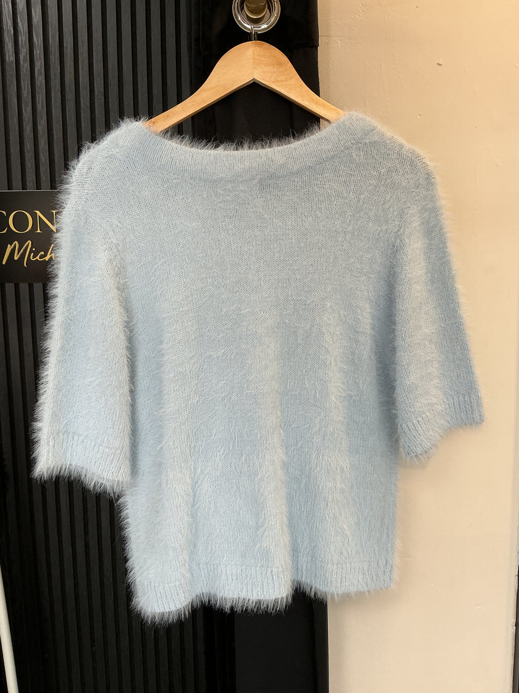 Brave Soul Powder Blue Fluffy Shell Button Cardigan – Size S New