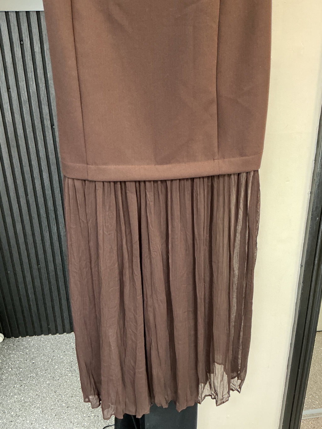 F&F Brown Bandeau Drop-Waist Midi Dress – Size 20 New