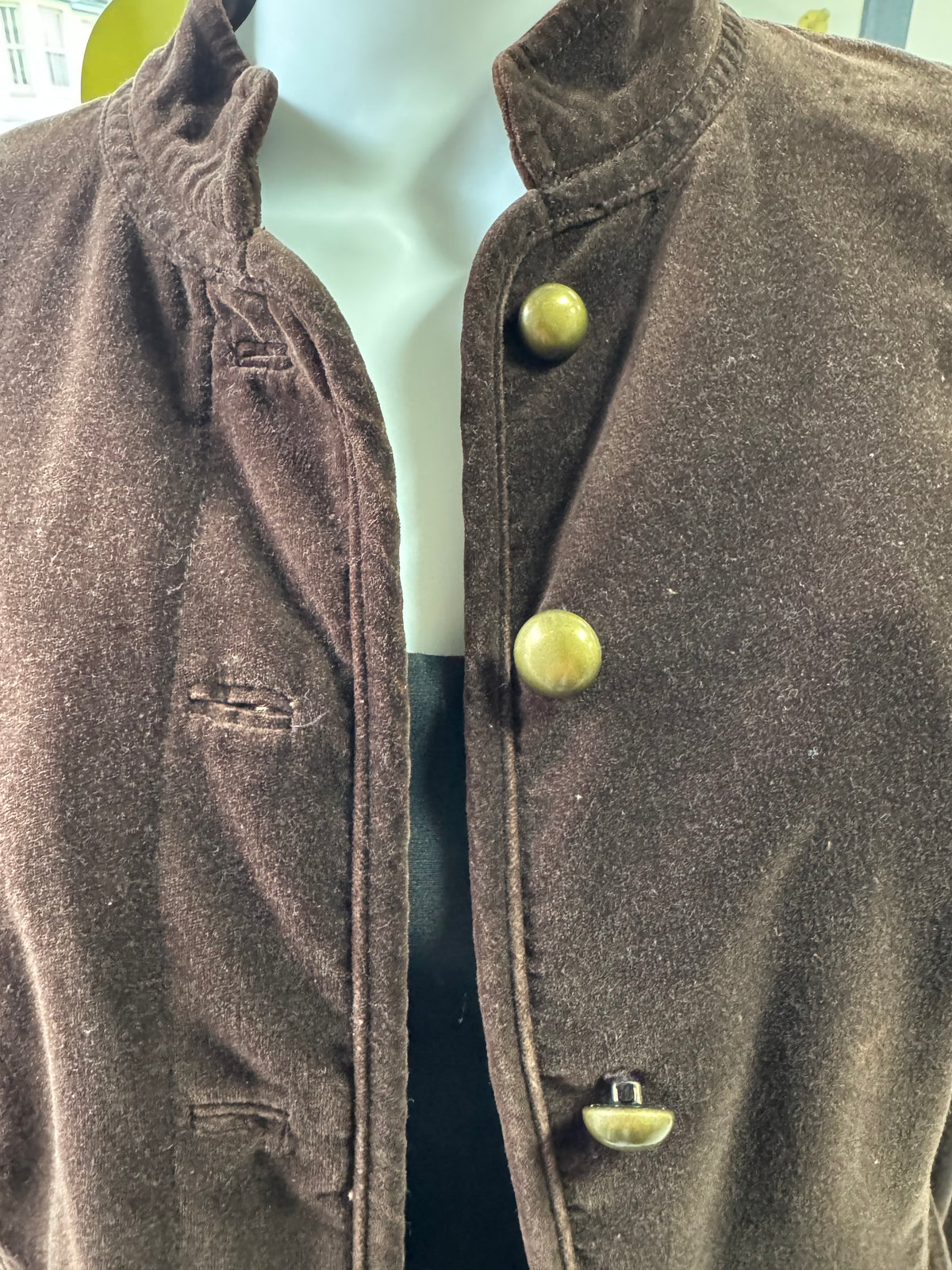 Wallis Brown Velvet Military Jacket – Size 12