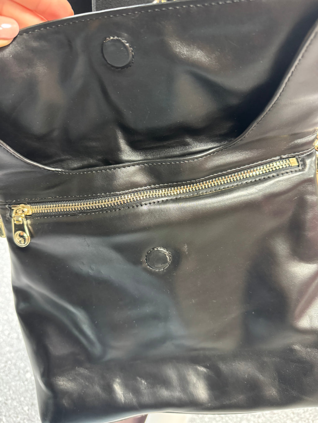 Karen Millen Black Chain Shoulder Bag