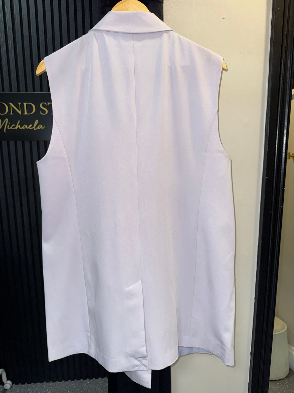Dorothy Perkins Lilac Sleeveless Longline Blazer – New Size 14