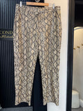 Biba Snake Print Faux Leather Trousers Size 16