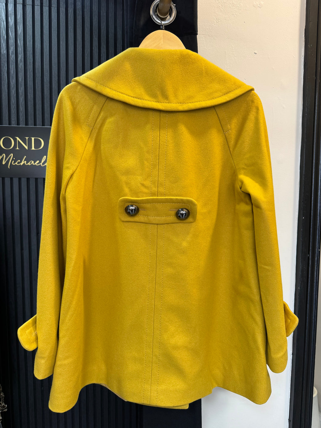 French Connection Mustard Yellow Statement Coat – Size 10
