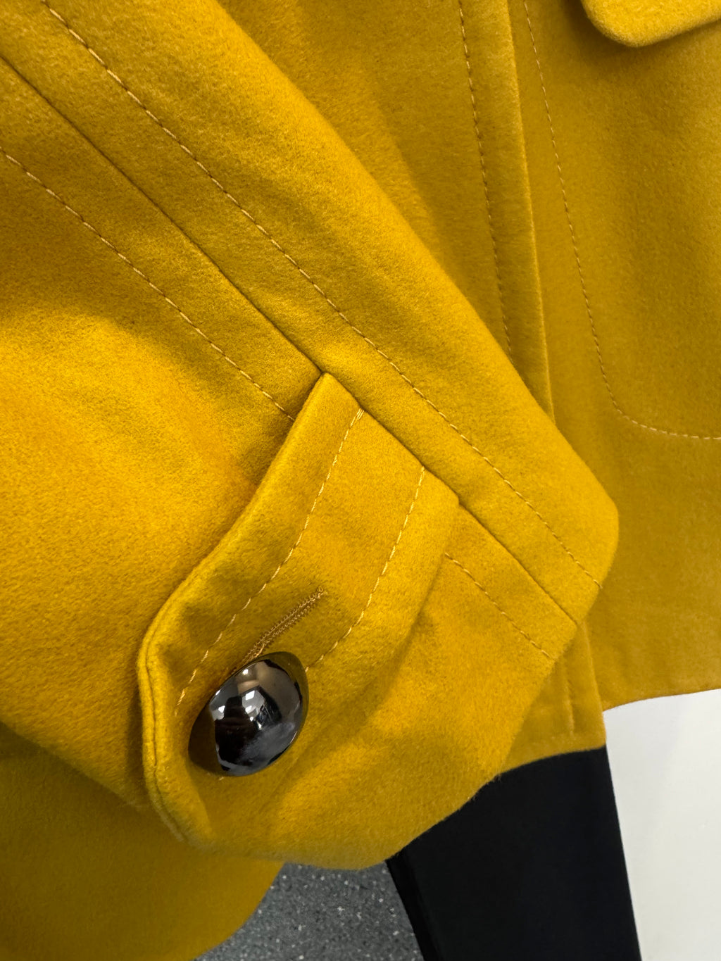 French Connection Mustard Yellow Statement Coat – Size 10