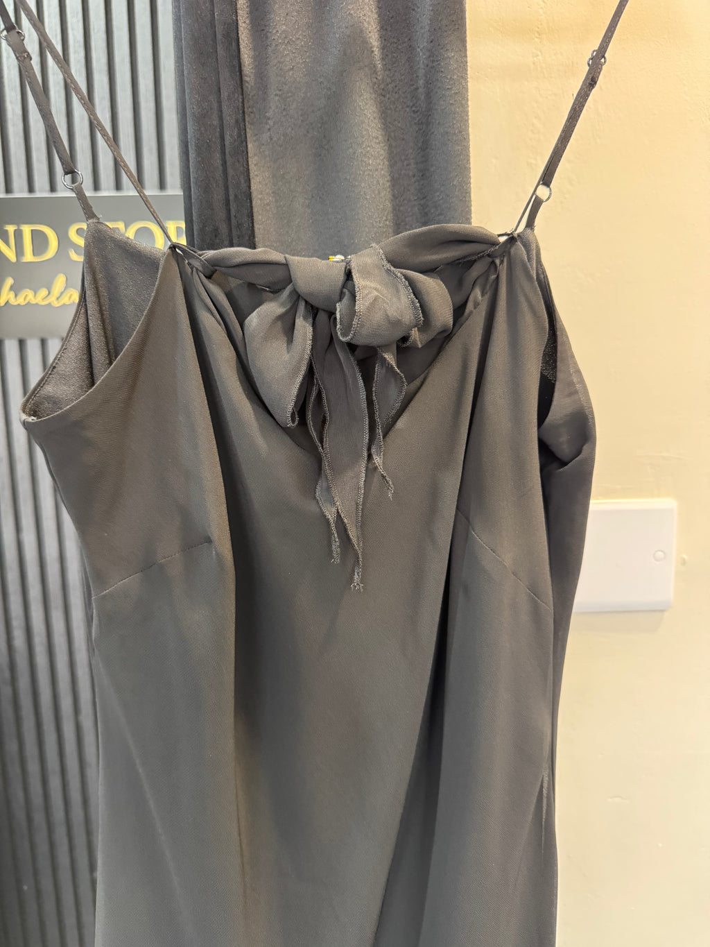 Debenhams Y2K Whimsigoth Black Chiffon Maxi Dress – Size 16
